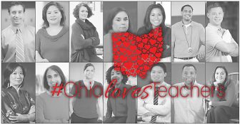 #ohiolovesteachers | Collage of black and white photos of diverse educators