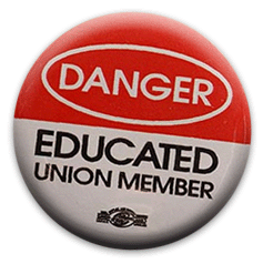 Educated Union Member Pin