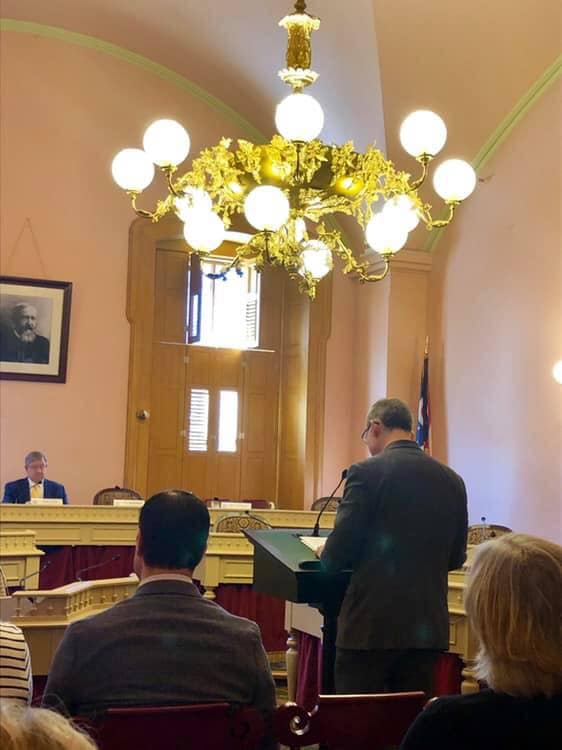 Image: 04.09.2018_Scott DiMauro at the Statehouse