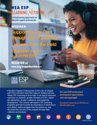 ESP Webinar flyer