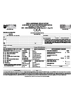 OEA-AE Enrollment Form