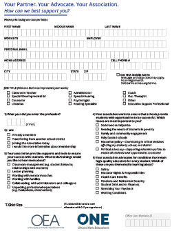 New Educator Campaign Interest Form