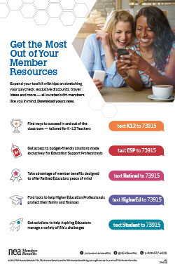 NEA Member Resources flyer