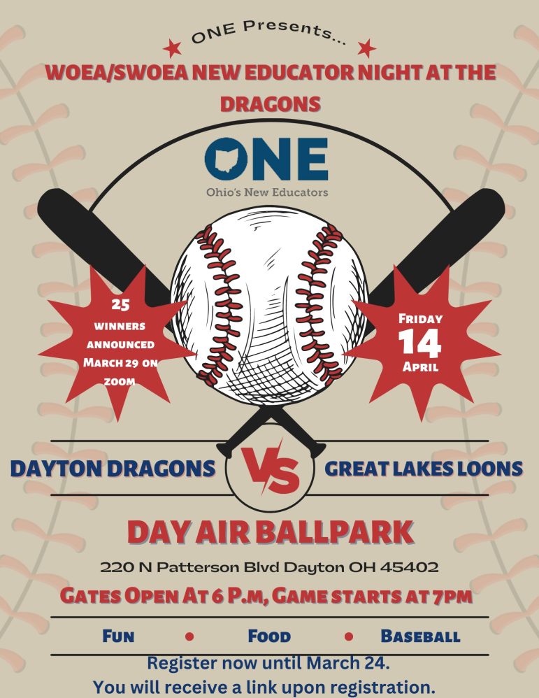 WOSE/SWOEA New Educators night at the Dayton Dragons | Friday, April 14, 2023