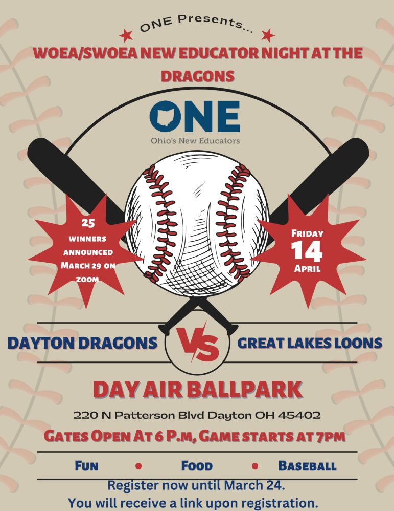 WOSE/SWOEA New Educators night at the Dayton Dragons | Friday, April 14, 2023