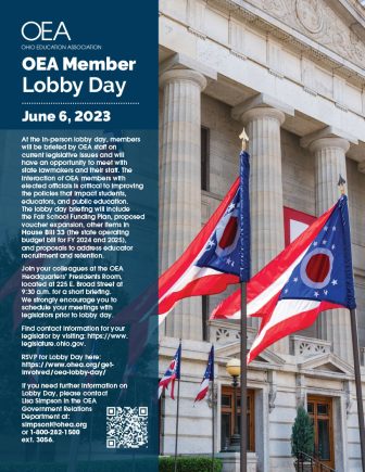 OEA Member Lobby Day flyer - June 6, 2023