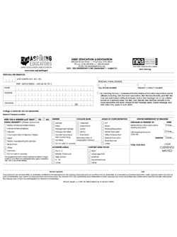 OEA-AE Enrollment Form
