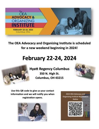 2024 OEA Advocacy and Organizing Institute Save-the-Date | February 22-24, 2024
